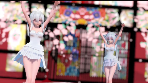 【大白腿MMD】新毒血洗 桃源恋歌初音弱音长腿裸足诱惑prpr~~